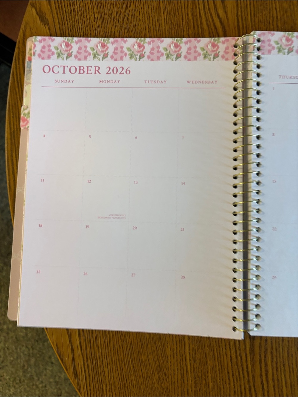 LoveShackFancy Yoobi Blue Floral Planner 2026-2027 - Picture 4 of 5